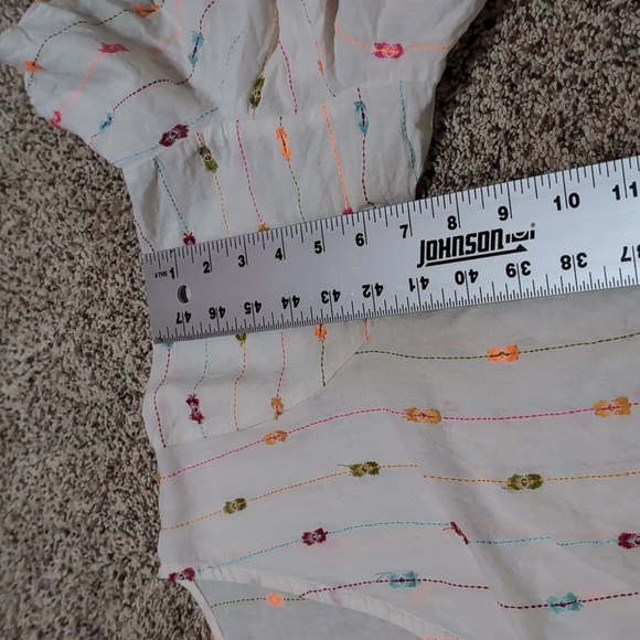 Tie Front Blouse with Bell Sleeves - Picture 7 of 7